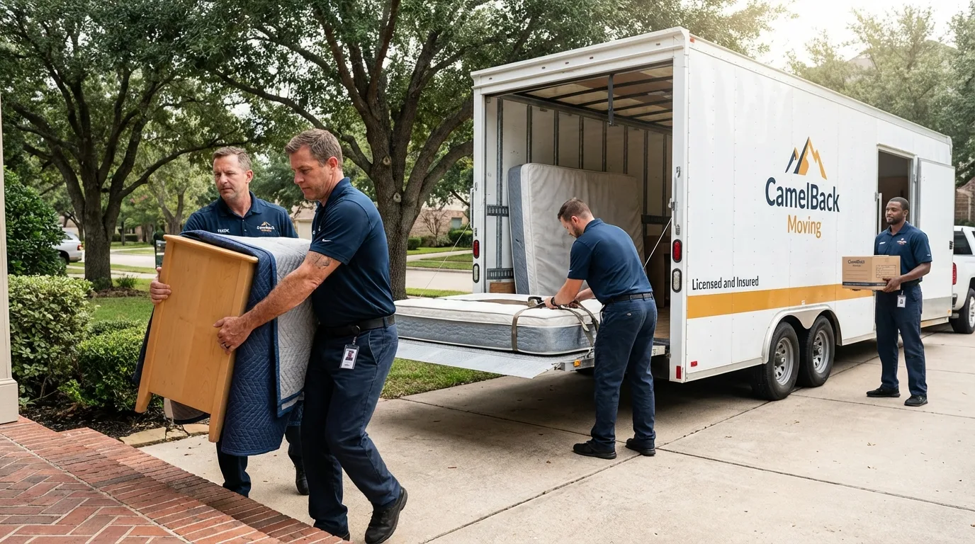 Crew loading residential truck for cross-state move from Carlisle, KY